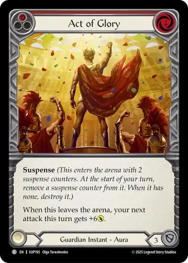 Act Of Glory (Red) [Sup195] (Super Slam)  Rainbow Foil 1