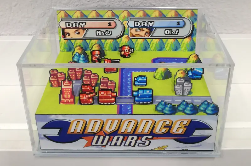 Advance Wars Flat Cubic Diorama 1
