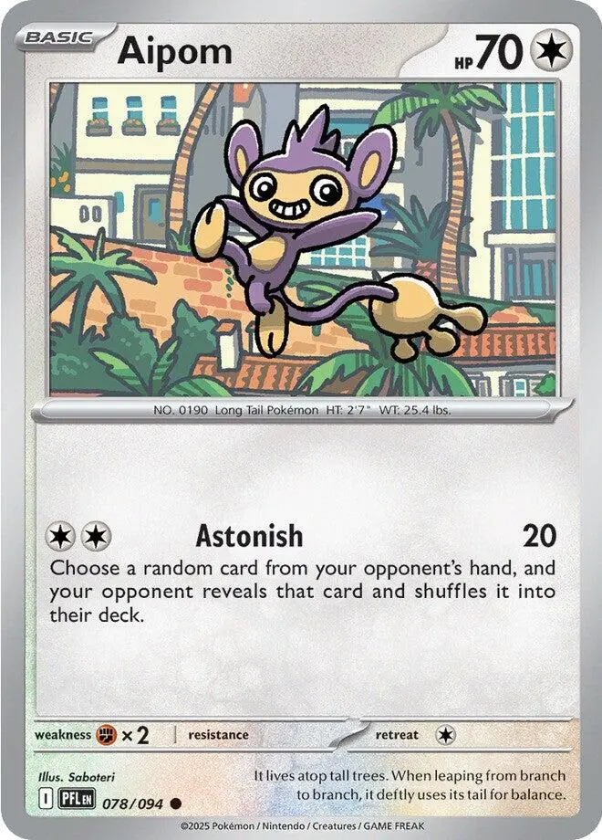 Aipom (078/094) [Mega Evolution: Phantasmal Flames] 1