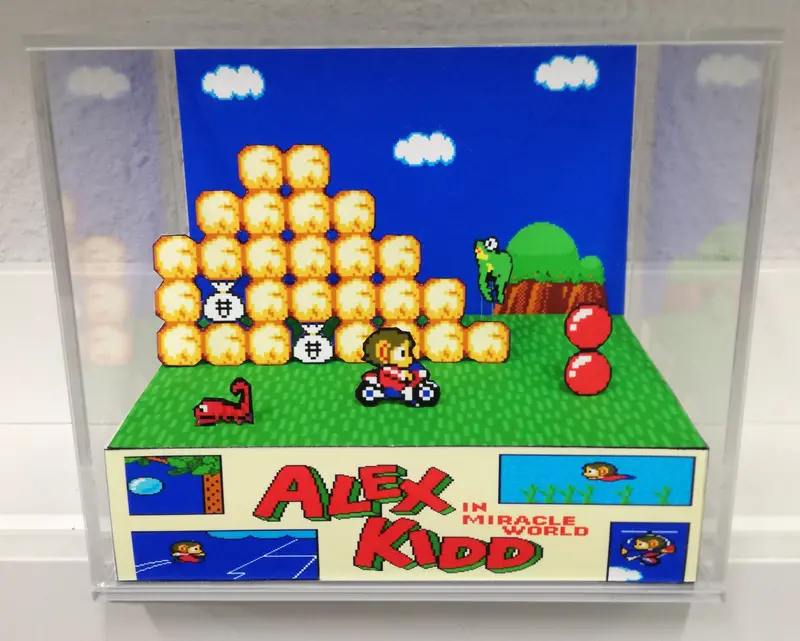 Alex Kidd In Miracle World Cubic Diorama 1