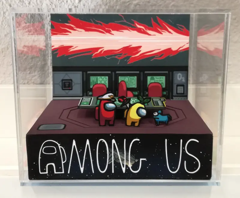 Among Us Admin Cubic Diorama 1