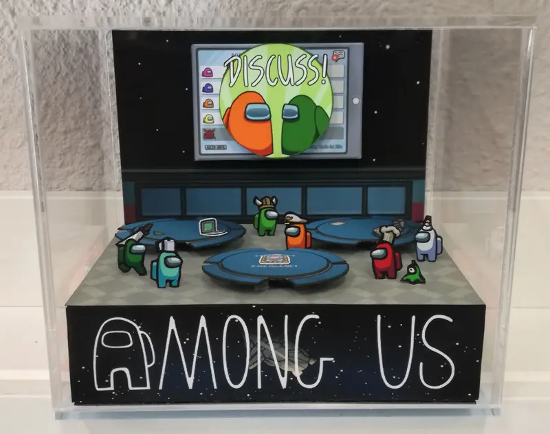 Among Us Cafeteria Cubic Diorama 1