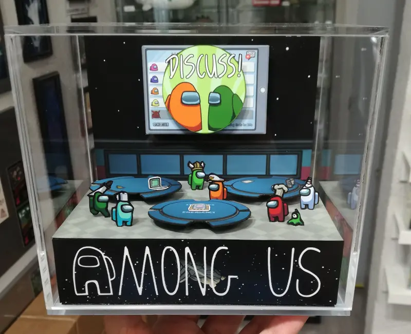Among Us Cafeteria Cubic Diorama 2