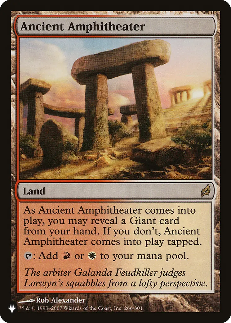 Ancient Amphitheater (Lrw) [The List] 1