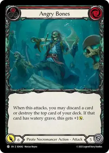 Angry Bones (Red) [Sea062] (High Seas)  Rainbow Foil 1
