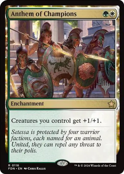 Anthem Of Champions (Promo Pack) [Foundations Promos] 1