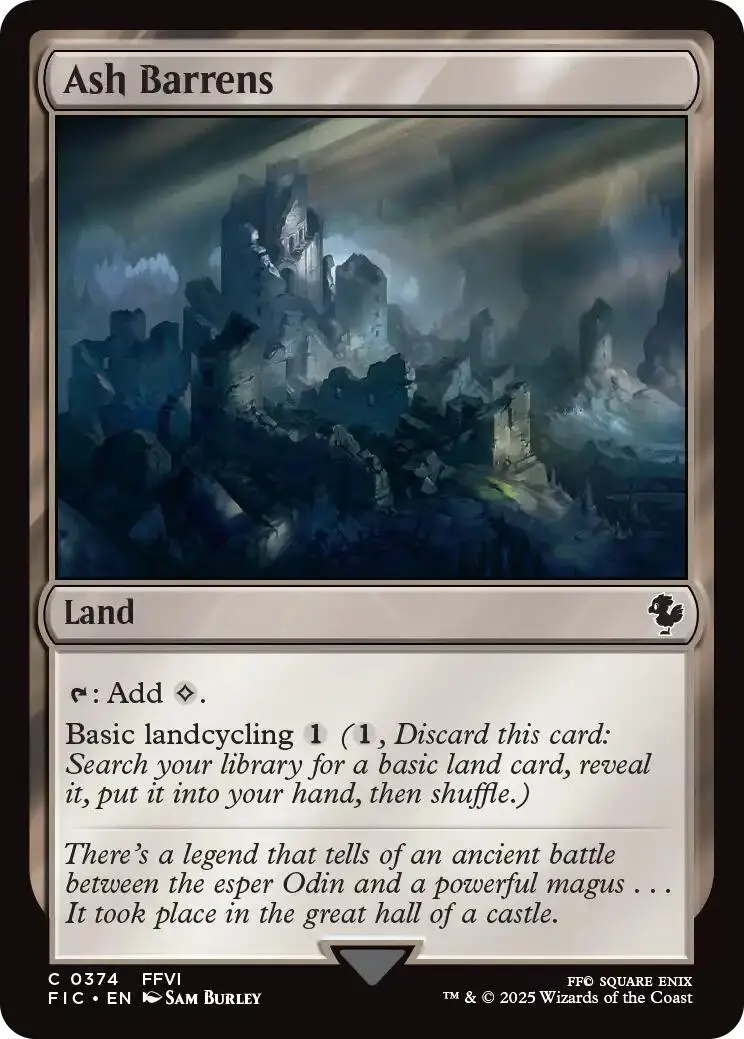 Ash Barrens (Surge Foil) [Final Fantasy Commander] 1