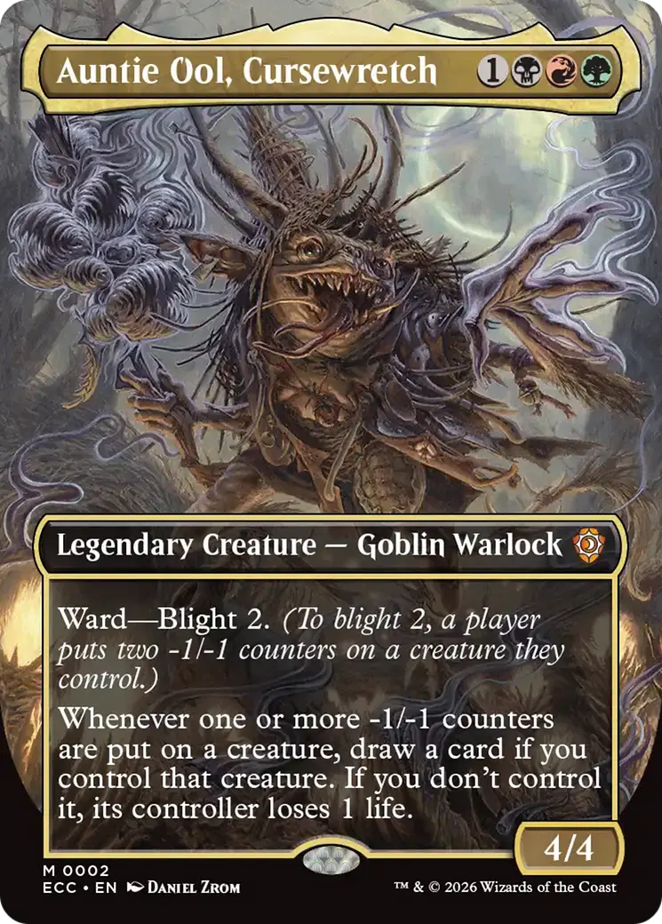 Auntie Ool, Cursewretch (Borderless) [Lorwyn Eclipsed Commander] 1