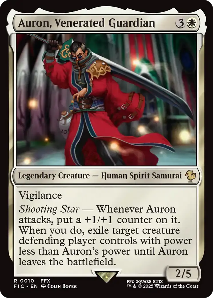 Auron, Venerated Guardian [Final Fantasy Commander] 1