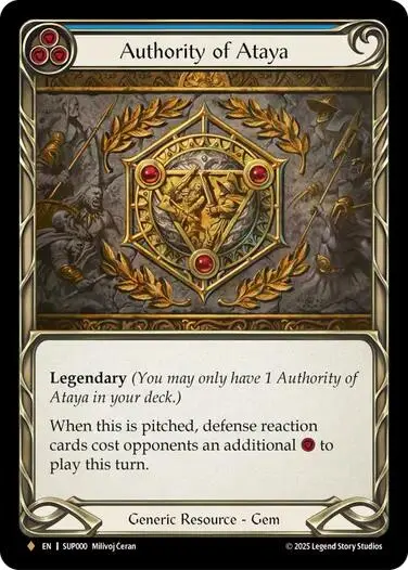 Authority Of Ataya [Sup000] (Super Slam)  Rainbow Foil 1