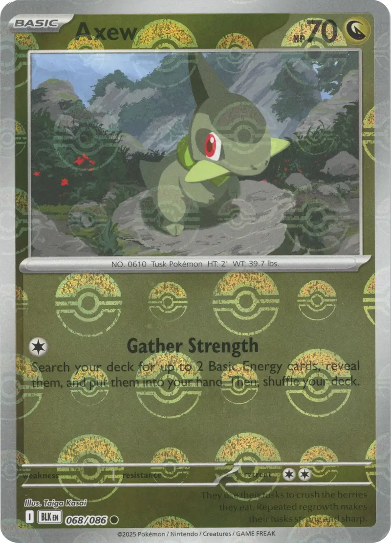 Axew (068/086) (Poke Ball Pattern) [Scarlet & Violet: Black Bolt] 1