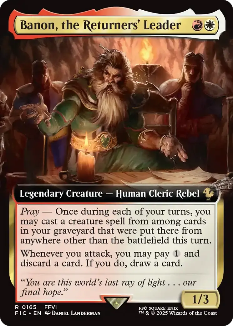 Banon, The Returners' Leader (Extended Art) [Final Fantasy Commander] 1