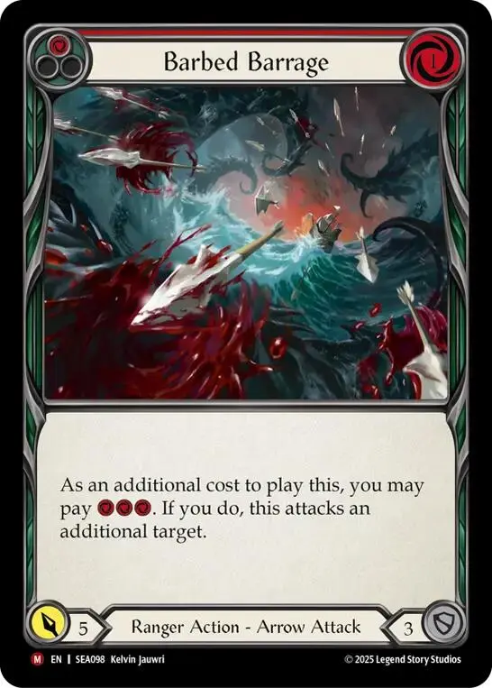 Barbed Barrage [Sea098] (High Seas)  Rainbow Foil 1
