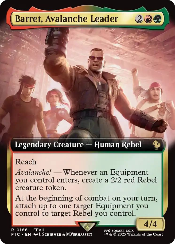 Barret, Avalanche Leader (Extended Art) [Final Fantasy Commander] 1