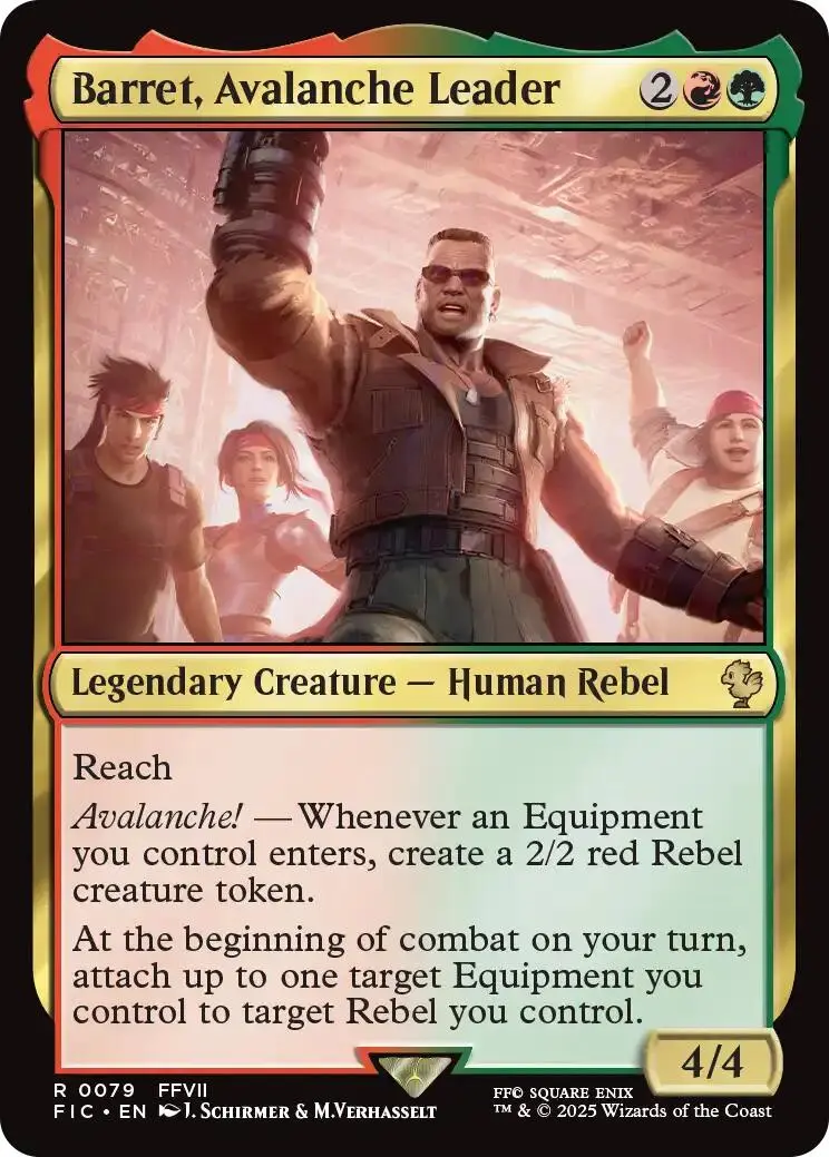 Barret, Avalanche Leader (Surge Foil) [Final Fantasy Commander] 1