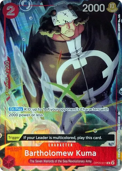 Bartholomew Kuma (Seven Warlords Of The Sea Binder Set) [One Piece Promotion Cards] 1