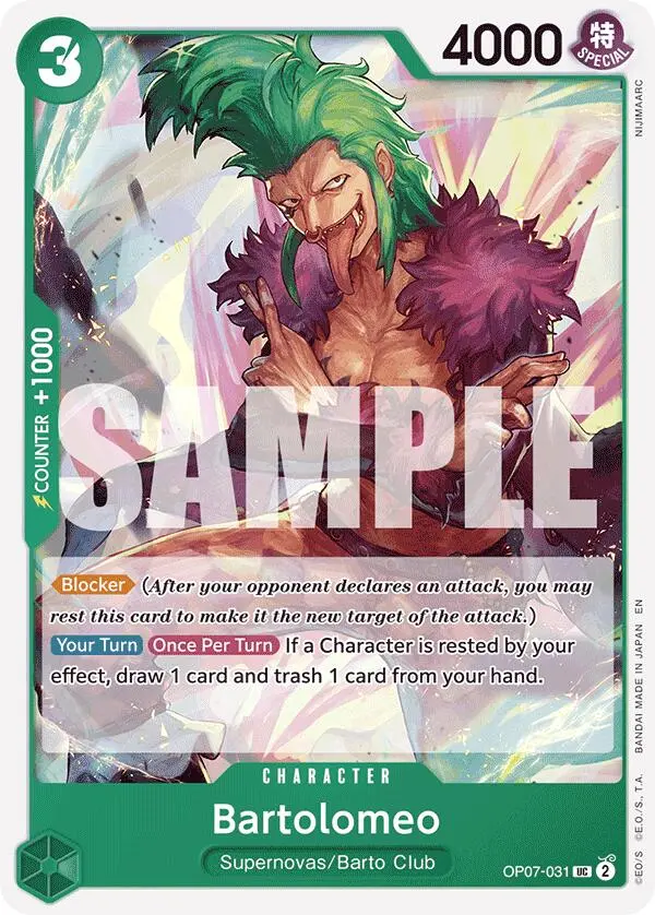 Bartolomeo (Reprint) [Starter Deck: Green Jewelry Bonney] 1