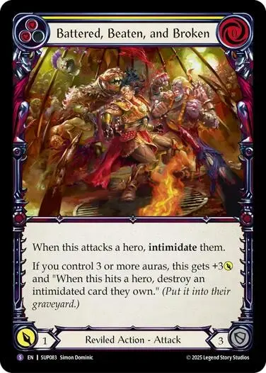 Battered, Beaten, And Broken [Sup083] (Super Slam)  Rainbow Foil 1