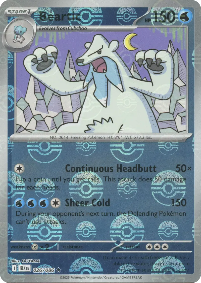 Beartic (026/086) (Poke Ball Pattern) [Scarlet & Violet: Black Bolt] 1