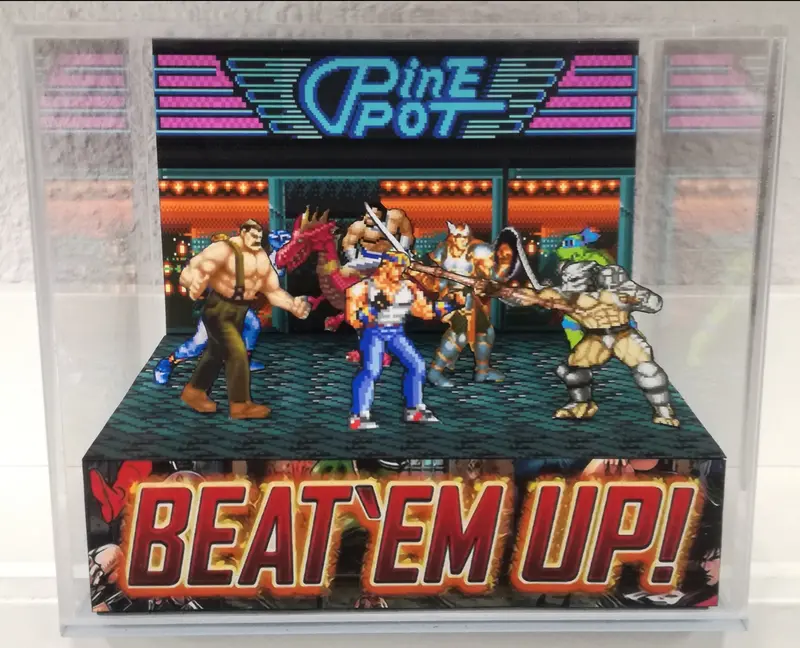 Beat Em Up Cubic Diorama 1