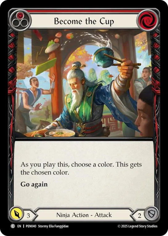 Become The Cup (Red) (Rainbow Foil) [Pen040] (Compendium Of Rathe)  Rainbow Foil 1