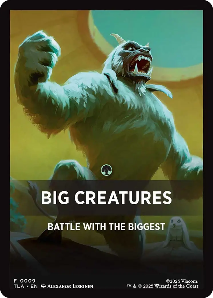 Big Creatures Theme Card [Avatar: The Last Airbender Tokens] 1