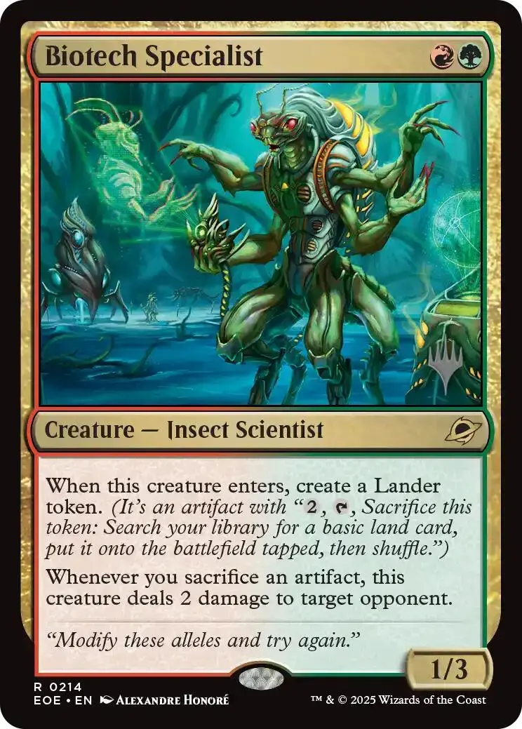 Biotech Specialist (Promo Pack) [Edge Of Eternities Promo Pack] 1