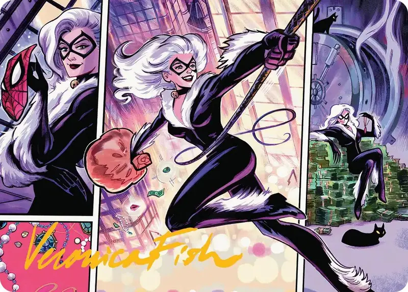 Black Cat, Cunning Thief Art Card (Gold-Stamped Signature) [Marvel's Spider-Man Art Series] 1