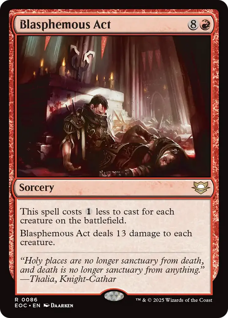 Blasphemous Act [Edge Of Eternities Commander] 1