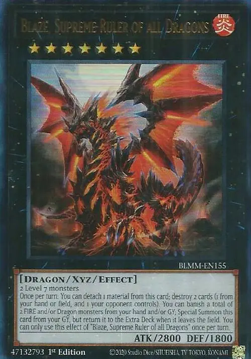 Blaze, Supreme Ruler Of All Dragons [Blmm-En155] Ultra Rare 1