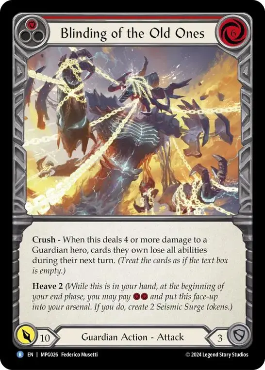 Blinding Of The Old Ones [Mpg026] (Mastery Pack Guardian)  Rainbow Foil 1