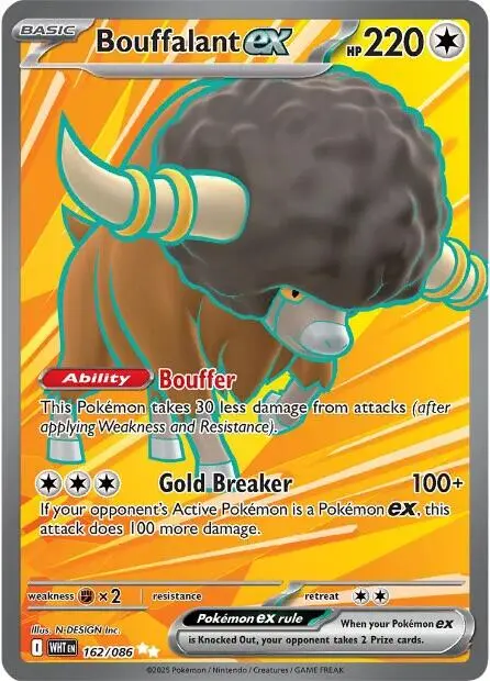 Bouffalant Ex (162/086) [Scarlet & Violet: White Flare] 1