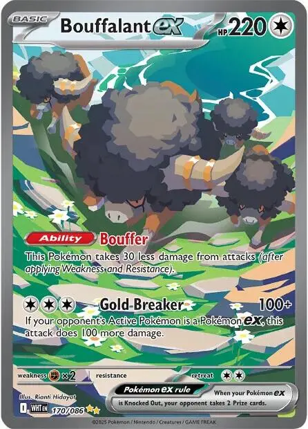 Bouffalant Ex (170/086) [Scarlet & Violet: White Flare] 1