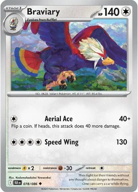 Braviary (078/086) [Scarlet & Violet: Black Bolt] 1