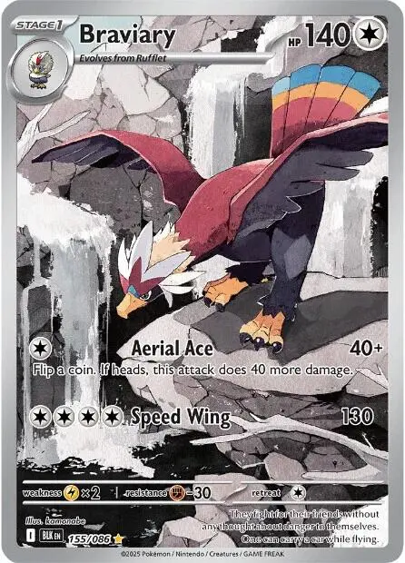 Braviary (155/086) [Scarlet & Violet: Black Bolt] 1