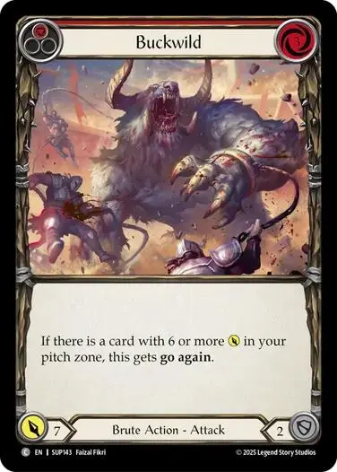 Buckwild (Red) [Sup143] (Super Slam)  Rainbow Foil 1