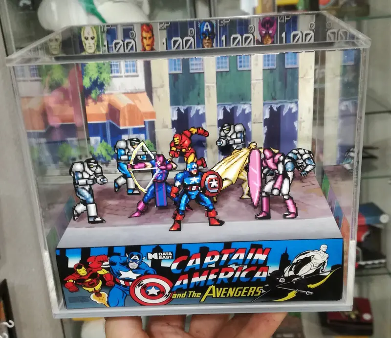 Captain America And The Avengers Arcade Cubic Diorama 2