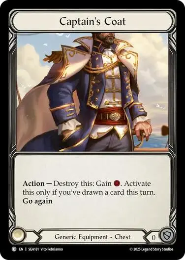 Captain's Coat (Treasure) [Sea181] (High Seas)  Cold Foil 1