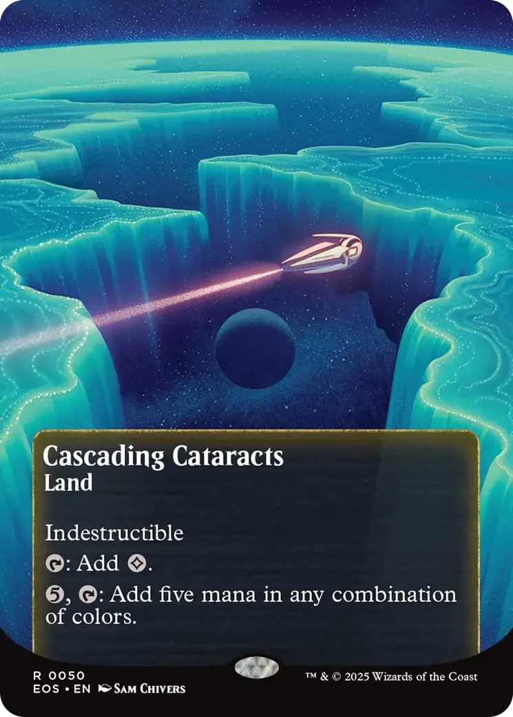 Cascading Cataracts Art Card (50/54) [Edge Of Eternities Art Series] 1