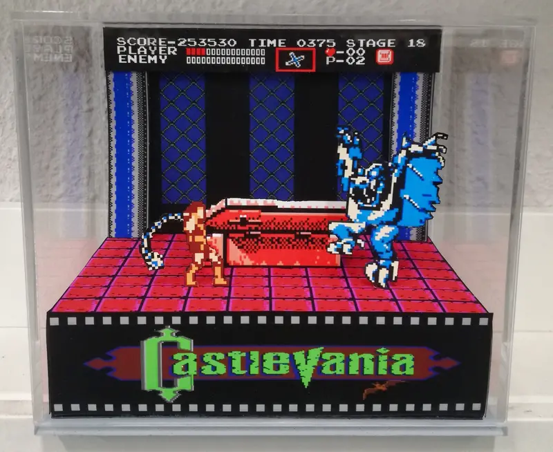 Castlevania Dracula Cubic Diorama 1