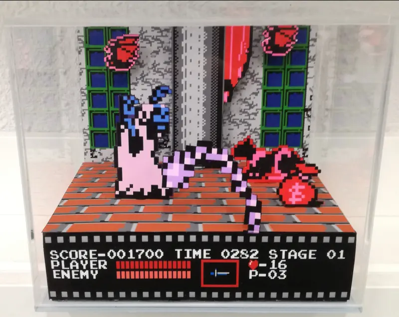 Castlevania Nes First Person Cubic Diorama 1
