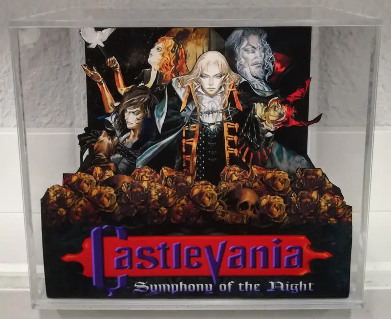 Castlevania Symphony Of The Night Cover Cubic Diorama 1