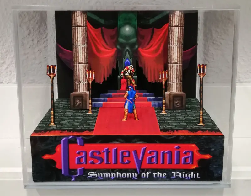 Castlevania Symphony Of The Night Intro Cubic Diorama 1