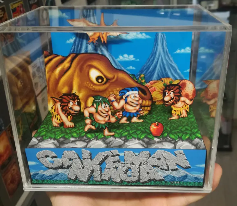 Caveman Ninja: Joe & Mac Cubic Diorama 2