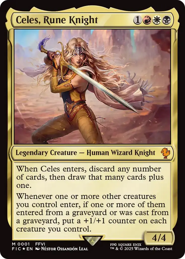 Celes, Rune Knight (0001) [Final Fantasy Commander] 1