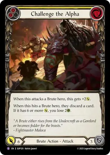 Challenge The Alpha [Sup129] (Super Slam)  Rainbow Foil 1
