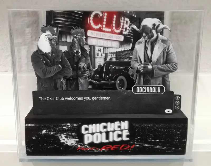 Chicken Police - Paint It Red! Cubic Diorama 1