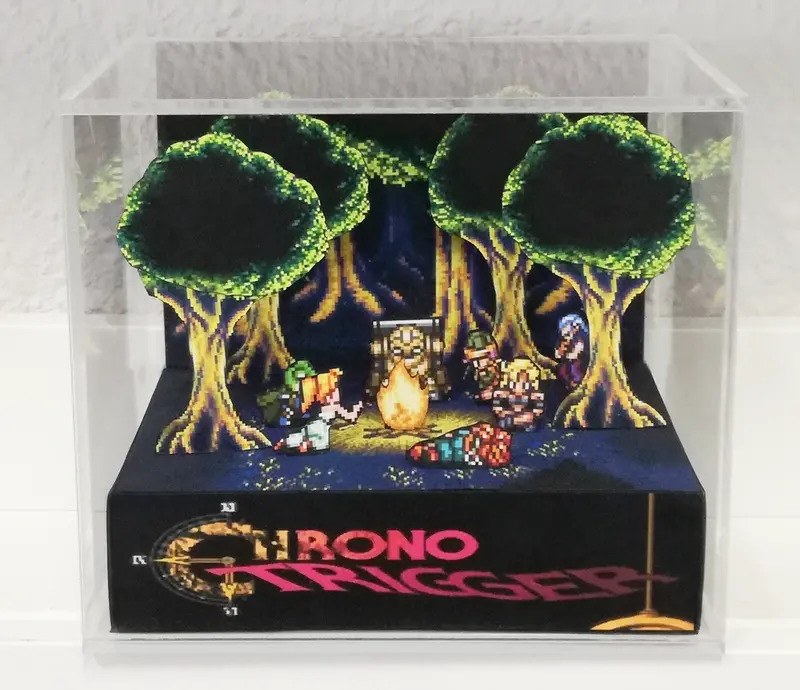 Chrono Trigger Campfire Cubic Diorama 1