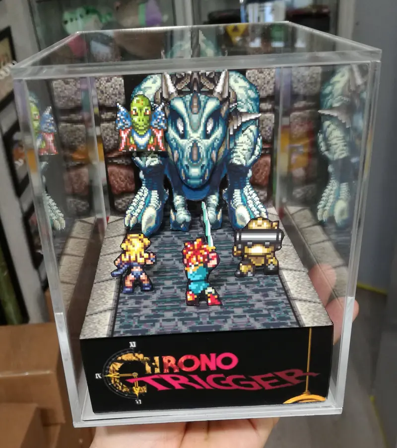 Chrono Trigger Tyranno And Azala Cubic Diorama 2
