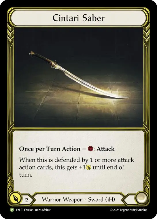 Cintari Saber [Fab185] (Promo)  Cold Foil 1